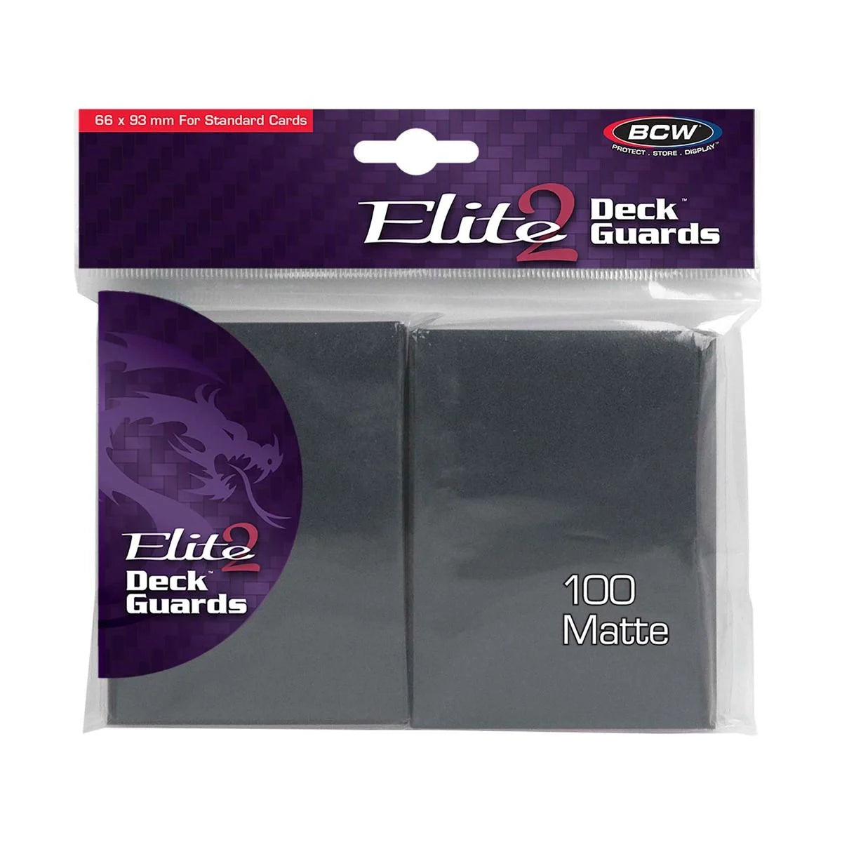 BCW - Deck Guard - Elite2 Sleeves - Cool Gray