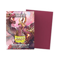 Dragon Shield - RED GOLD Dual Matte Sleeves - 25th Anniversary Edition