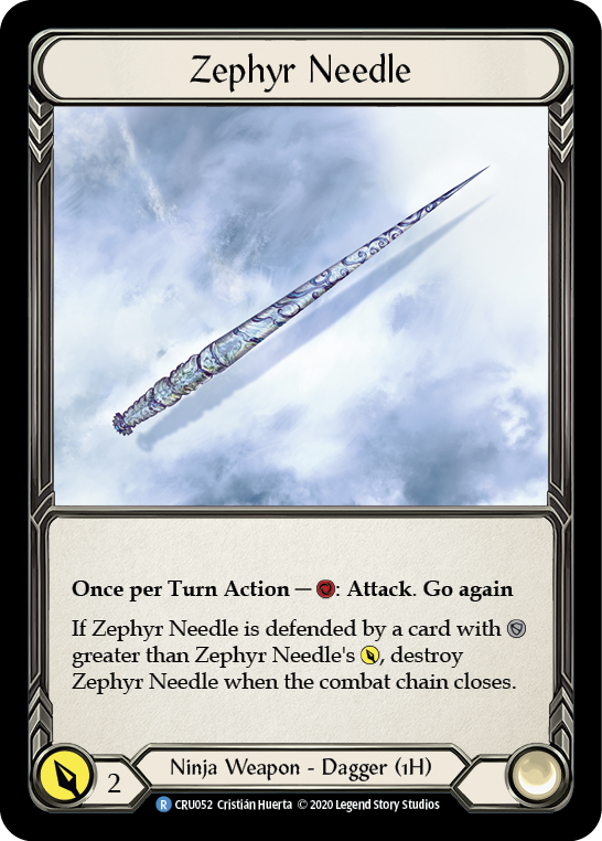 Zephyr Needle Right (1st Ed) - Cold Foil