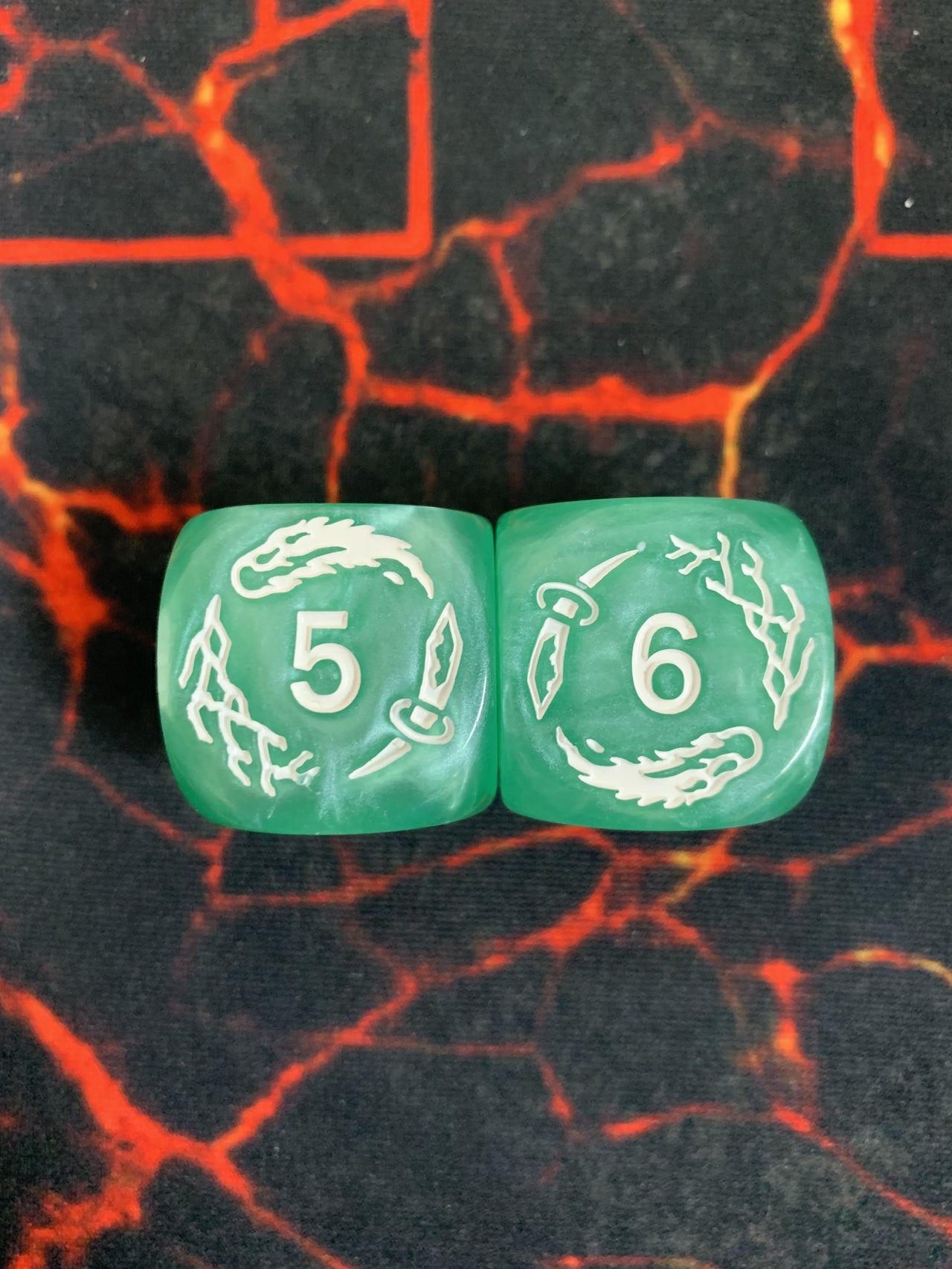 Green Arcane Dice