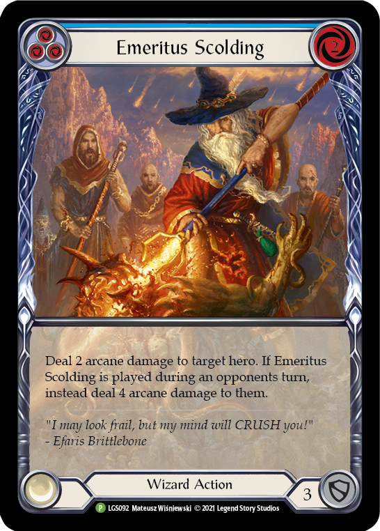 Emeritus Scolding (Blue) (Promo)