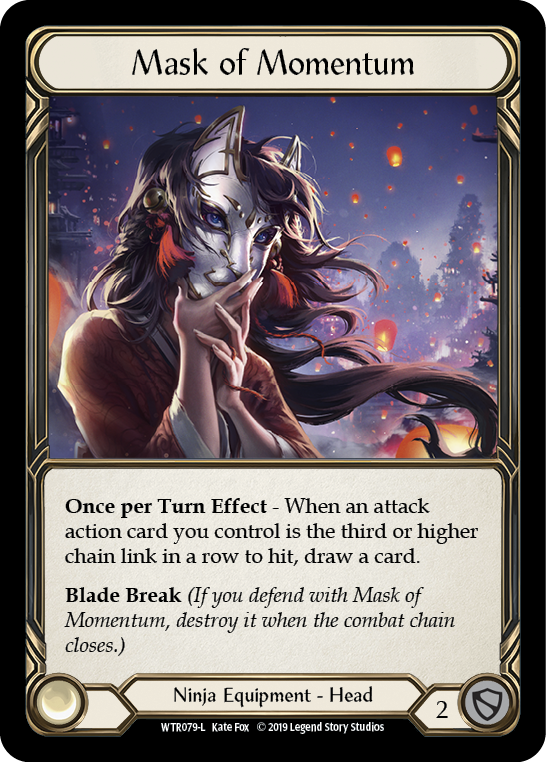 Mask of Momentum (Alpha) - Cold Foil