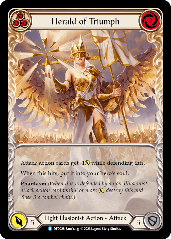 Herald of Triumph (Blue) - Extended Art