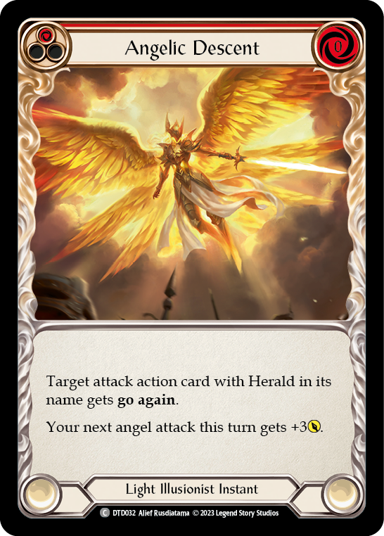 Angelic Descent (Red) - Dusk Til Dawn - フレッシュ＆ブラッド TCG