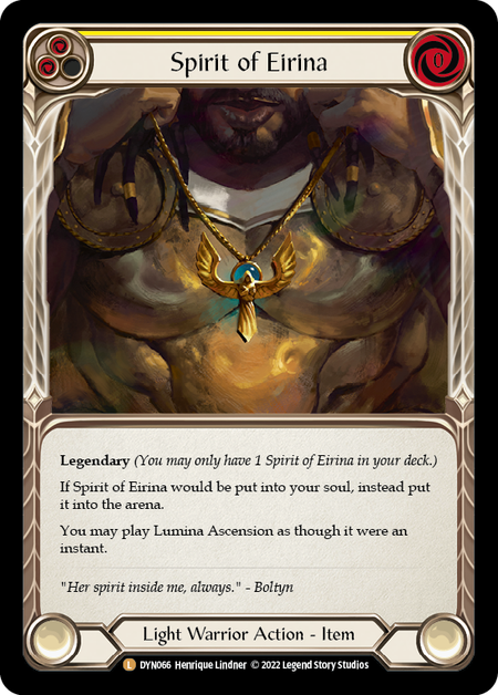 Spirit of Eirina - Dynasty - Flesh & Blood TCG - FaB Foundry