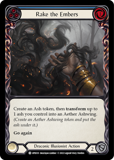 Rake the Embers - Blue - Uprising - Flesh & Blood TCG – FaB Foundry