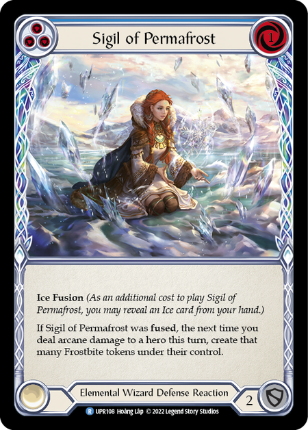 Sigil of Permafrost - Blue - Uprising - Flesh & Blood TCG – FaB