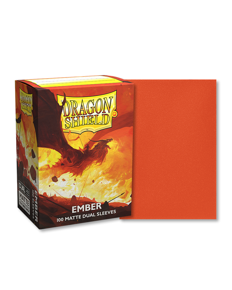 Dragon Shield - Dual Matte Sleeves - Ember